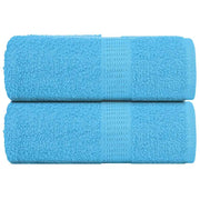 Washandjes 2 st 30x30 cm katoen turquoise