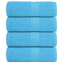 Zeepdoekjes 4 st 30x30 cm 360 g/m² 100% katoen turquoise