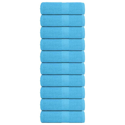 Zeepdoekjes 10 st 30x30 cm 360 g/m² 100% katoen turquoise