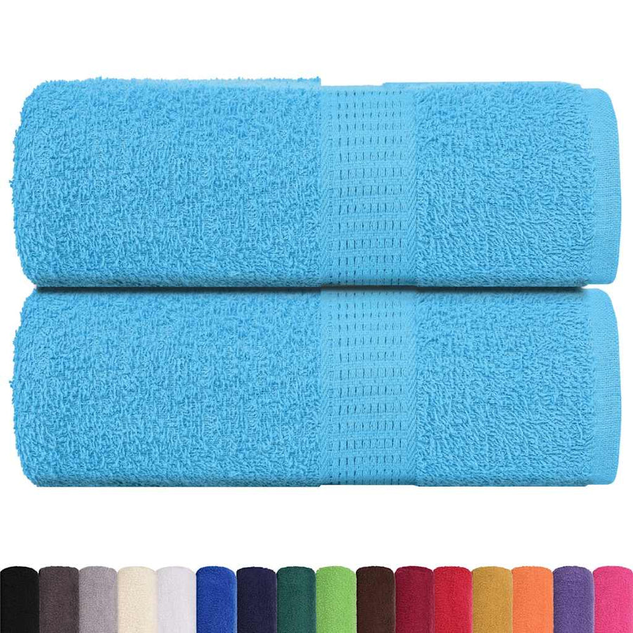 Gastendoekjes 2 st 30x50 cm 360 g/m² 100% katoen turquoise