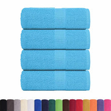 Gastendoekjes 4 st 30x50 cm 360 g/m² 100% katoen turquoise
