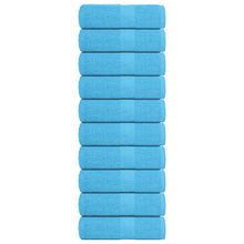 Gastendoekjes 10 st 30x50 cm 360 g/m² 100% katoen turquoise