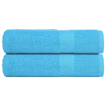 Handdoeken 2 st 50x100 cm 360 g/m² 100% katoen turquoise