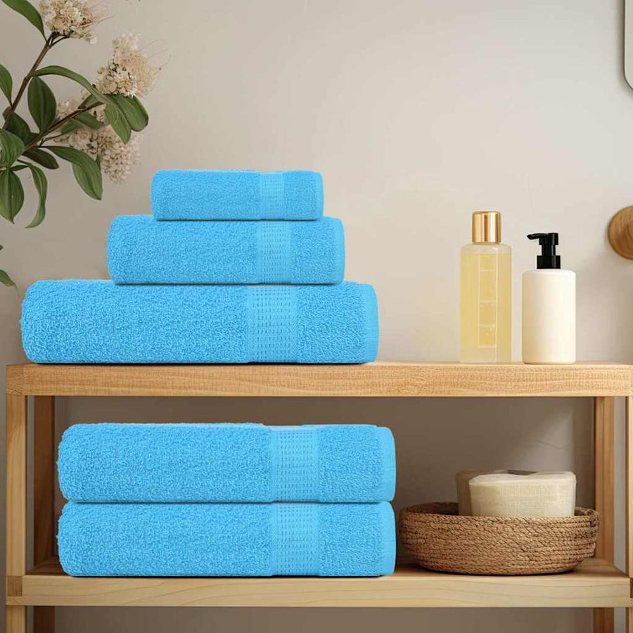 Handdoeken 4 st 50x100 cm 360 g/m² 100% katoen turquoise