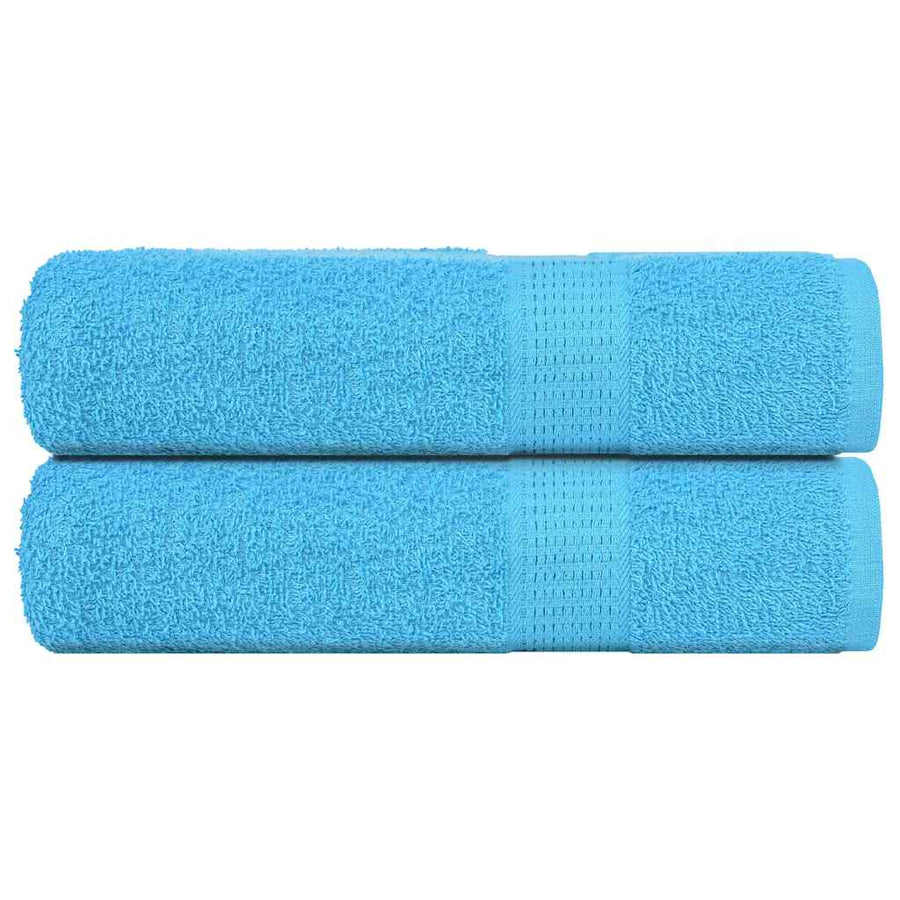 Douchehanddoeken 2 st 70x140 cm 360 g/m² 100% katoen turquoise