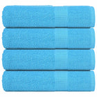 Douchehanddoeken 4 st 70x140 cm turquoise