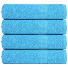 Douchehanddoeken 4 st 70x140 cm 360 g/m² 100% katoen turquoise