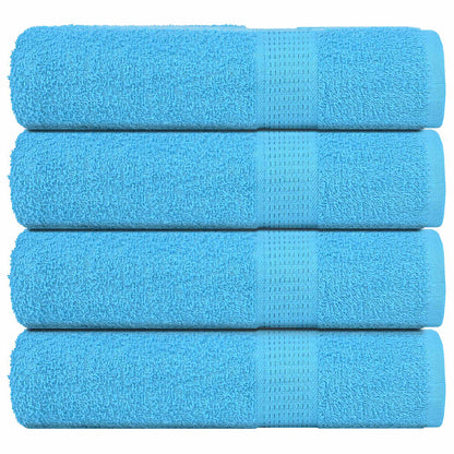 Douchehanddoeken 4 st 70x140 cm 360 g/m² 100% katoen turquoise