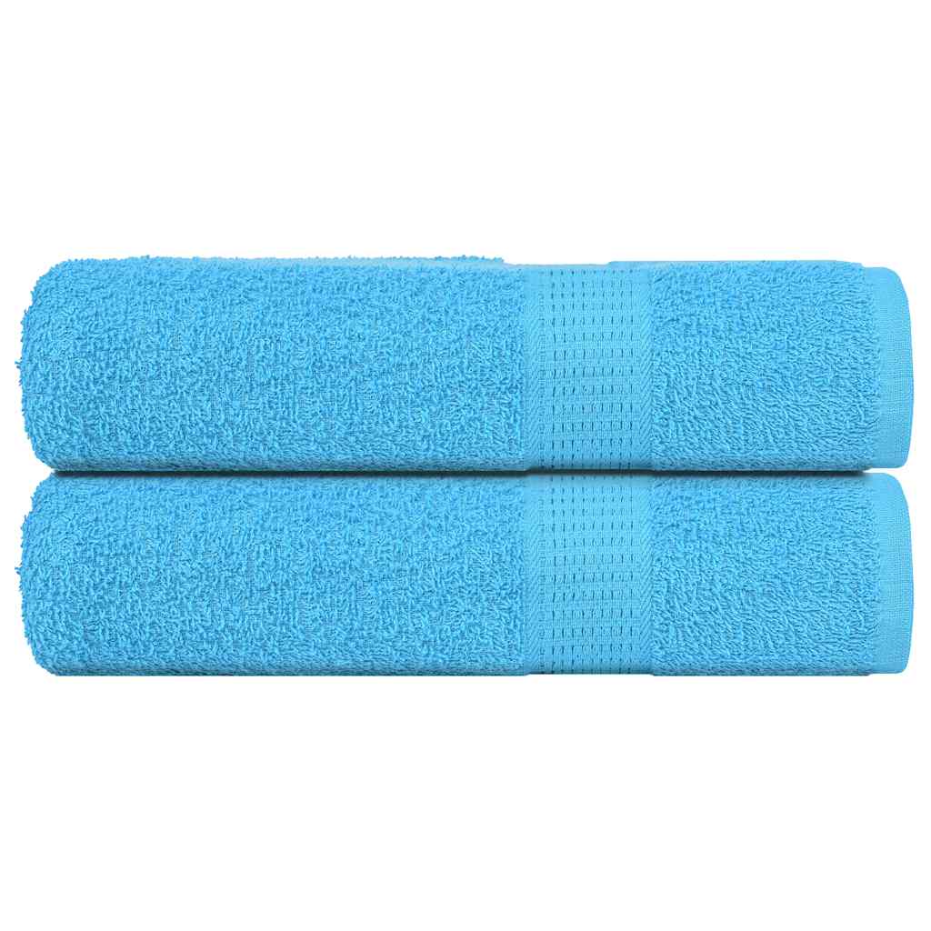 Badhanddoeken FROGN 2 st 100x150 cm 360 g/m² turquoise