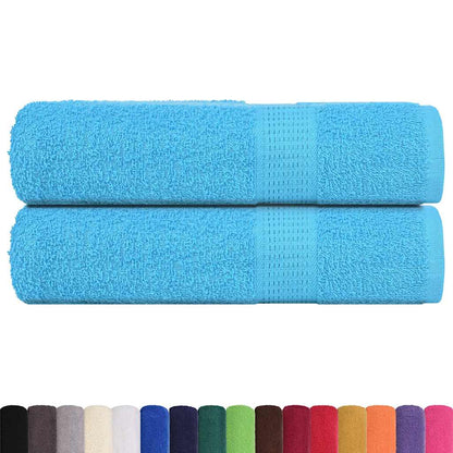 Badhanddoeken FROGN 2 st 100x150 cm 360 g/m² turquoise