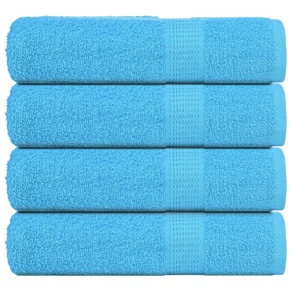 Badhanddoeken FROGN 4 st 100x150 cm 360 g/m² turquoise