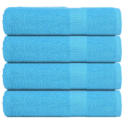 Badhanddoeken FROGN 4 st 100x150 cm 360 g/m² turquoise