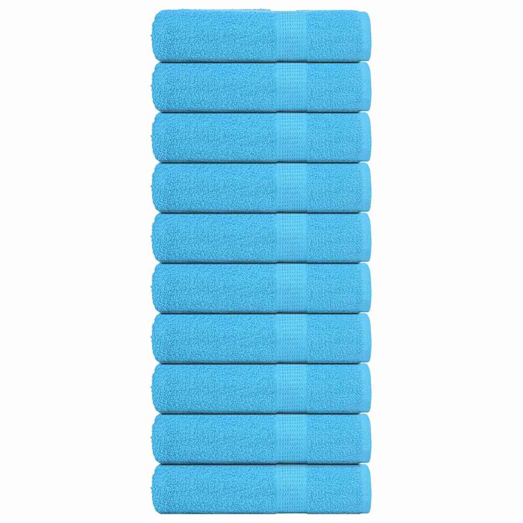 Badhanddoeken 10 st 100x150 cm 360 g/m² 100% katoen turquoise