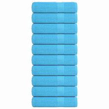 Badhanddoeken 10 st 100x150 cm 360 g/m² 100% katoen turquoise