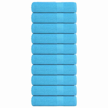 Badhanddoeken 10 st 100x150 cm 360 g/m² 100% katoen turquoise