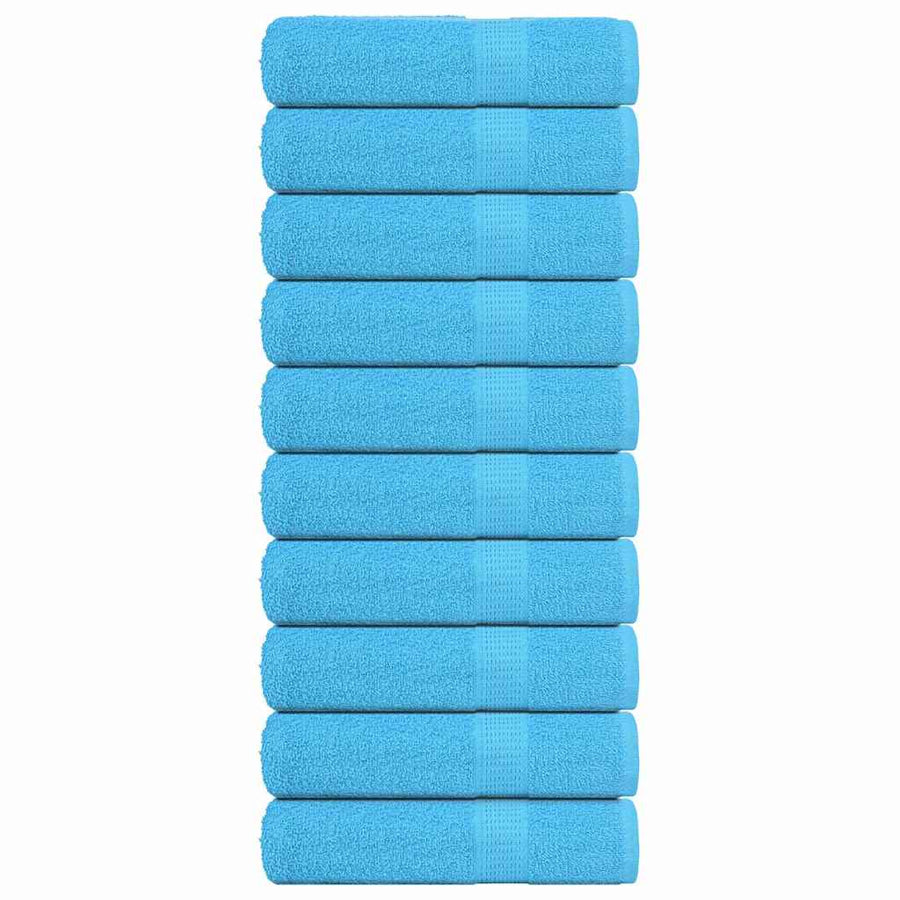 Badhanddoeken 10 st 100x150 cm 360 g/m² 100% katoen turquoise
