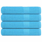 Saunahanddoeken FROGN 4 st 80x200 cm turquoise