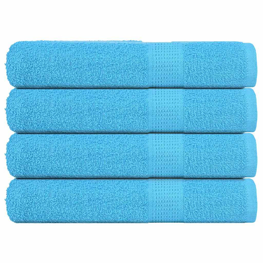 Saunahanddoeken FROGN 4 st 80x200 cm 360 g/m² turquoise