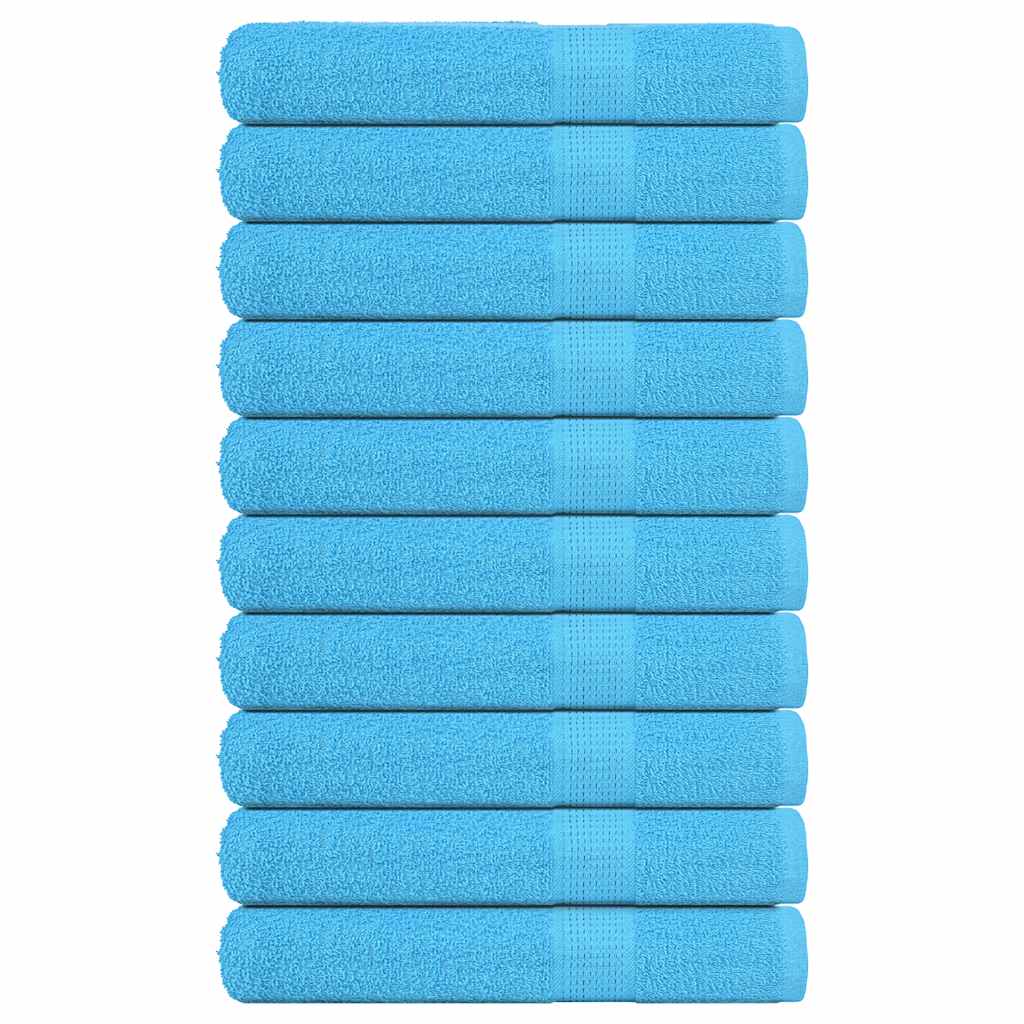 Saunahanddoeken FROGN 10 st 80x200 cm 360 g/m² turquoise