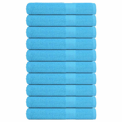 Saunahanddoeken FROGN 10 st 80x200 cm 360 g/m² turquoise