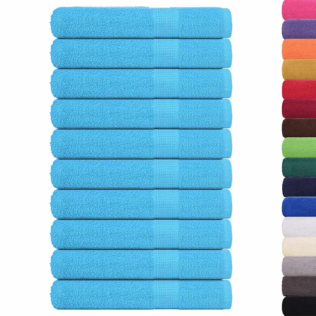 Saunahanddoeken FROGN 10 st 80x200 cm 360 g/m² turquoise