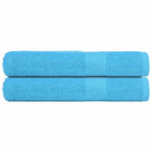 Handdoeken FROGN 2 st 100x200 cm turquoise
