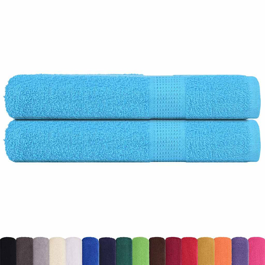 Handdoeken FROGN 2 st 100x200 cm 360 g/m² turquoise