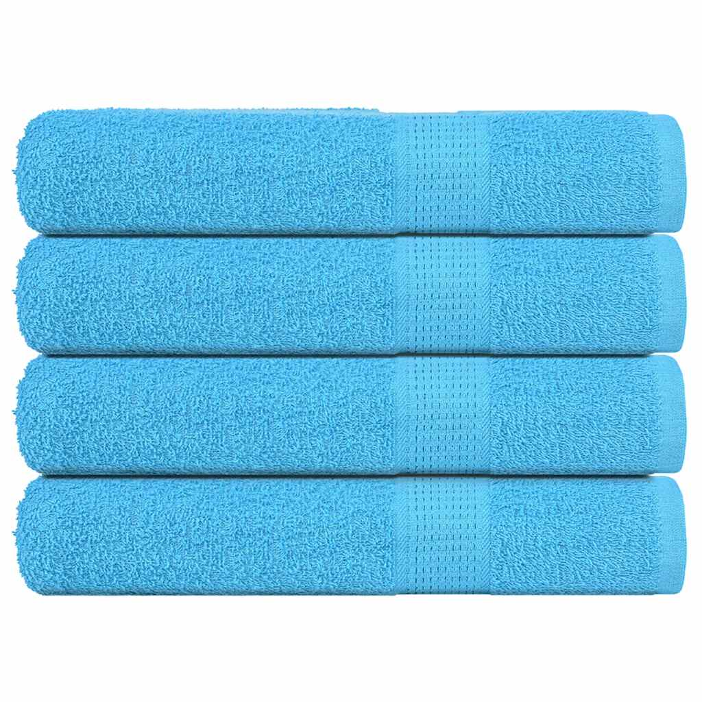 Handdoeken 4 st 360 g/m² 100x200 cm 100% katoen turquoise