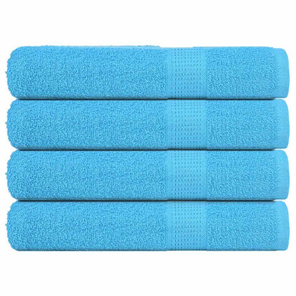 Handdoeken 4 st 360 g/m² 100x200 cm 100% katoen turquoise