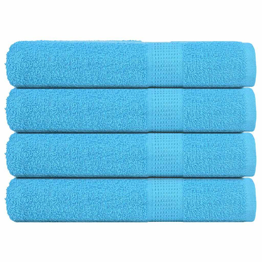Handdoeken 4 st 360 g/m² 100x200 cm 100% katoen turquoise