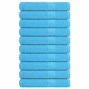 Handdoeken 100x200 cm 10 stuks turquoise