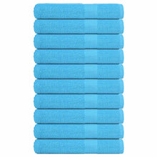 Handdoeken 10 st 360 g/m² 100x200 cm 100% katoen turquoise