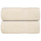 Washandjes 2 st 30x30 cm crème