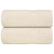 Washandjes 2 st 30x30 cm crème