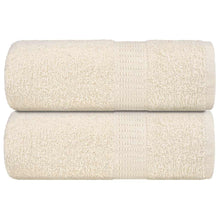 Zeepdoekjes 2 st 30x30 cm 360 g/m² 100% katoen crèmekleurig