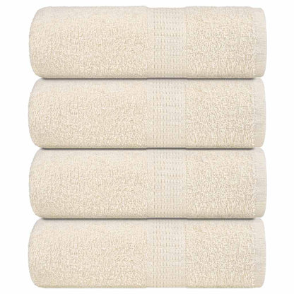 Zeepdoekjes 4 st 30x30 cm 360 g/m² 100% katoen crèmekleurig