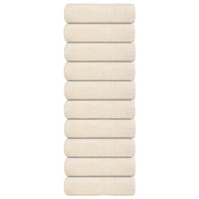 Zeepdoekjes 10 st 30x30 cm 360 g/m² 100% katoen crèmekleurig