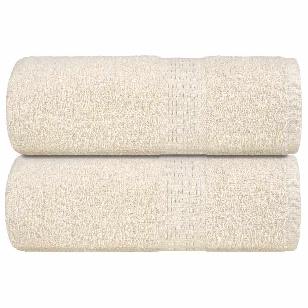 Gastendoekjes 2 st 30x50 cm 360 g/m² 100% katoen crèmekleurig