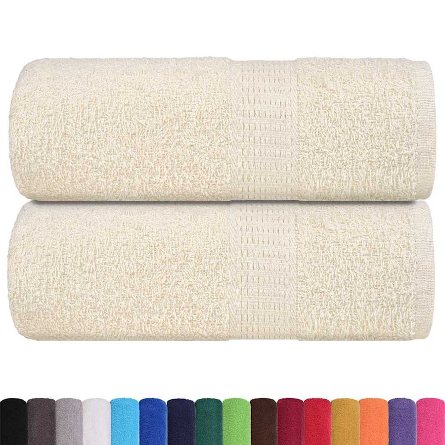 Gastendoekjes 2 st 30x50 cm 360 g/m² 100% katoen crèmekleurig