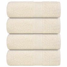 Gastendoekjes 4 st 30x50 cm 360 g/m² 100% katoen crèmekleurig