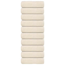 Gastendoekjes 10 st 30x50 cm 360 g/m² 100% katoen crèmekleurig