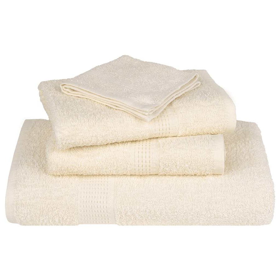 Gastendoekjes 10 st 30x50 cm 360 g/m² 100% katoen crèmekleurig
