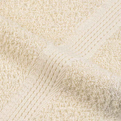 Douchehanddoeken 2 st 70x140 cm 360 g/m² 100% katoen crème