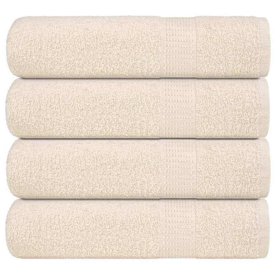 Douchehanddoeken FROGN 4 st 70x140 cm 360 g/m² crème