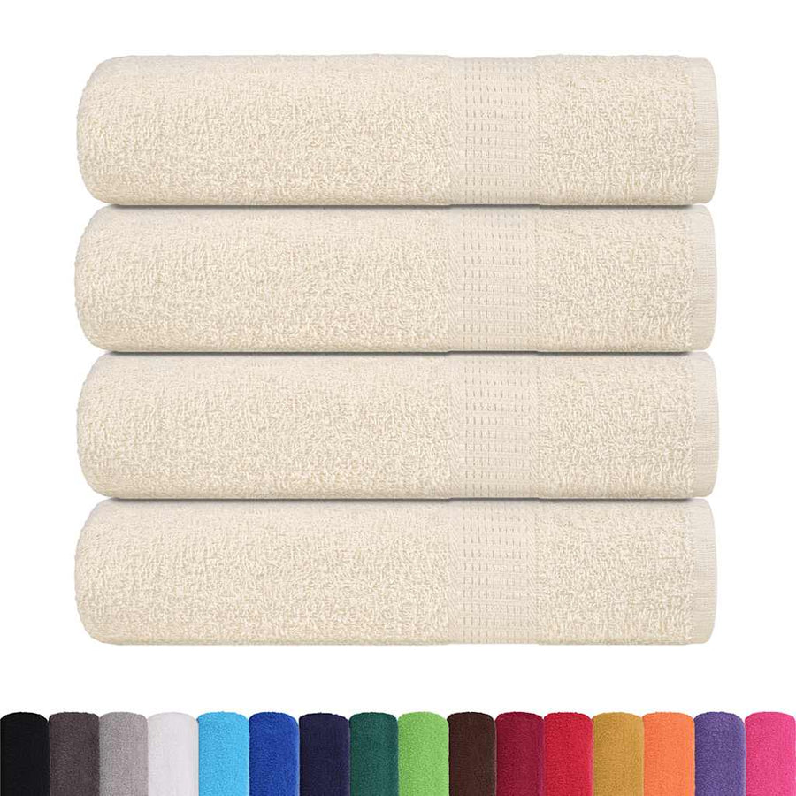 Douchehanddoeken FROGN 4 st 70x140 cm 360 g/m² crème