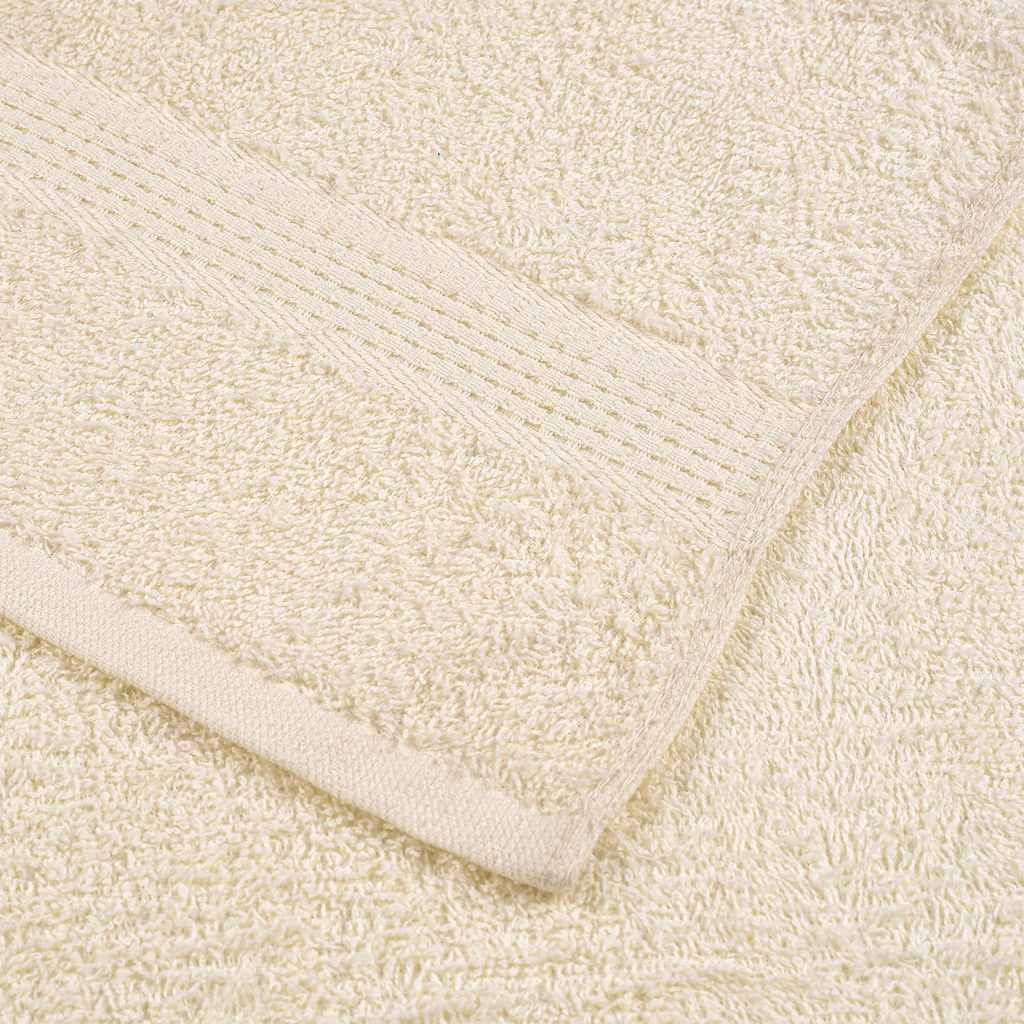 Douchehanddoeken 10 st 70x140 cm 360 g/m² 100% katoen crème