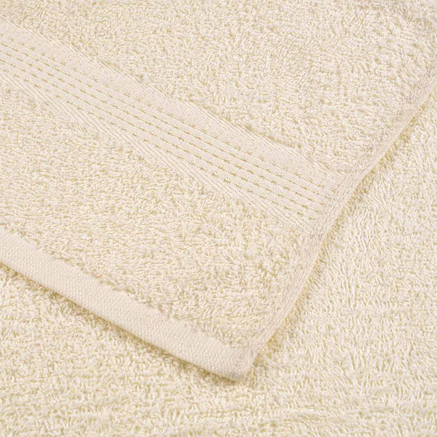 Handdoeken 2 st 100x200 cm 360 g/m² 100% katoen crèmekleurig
