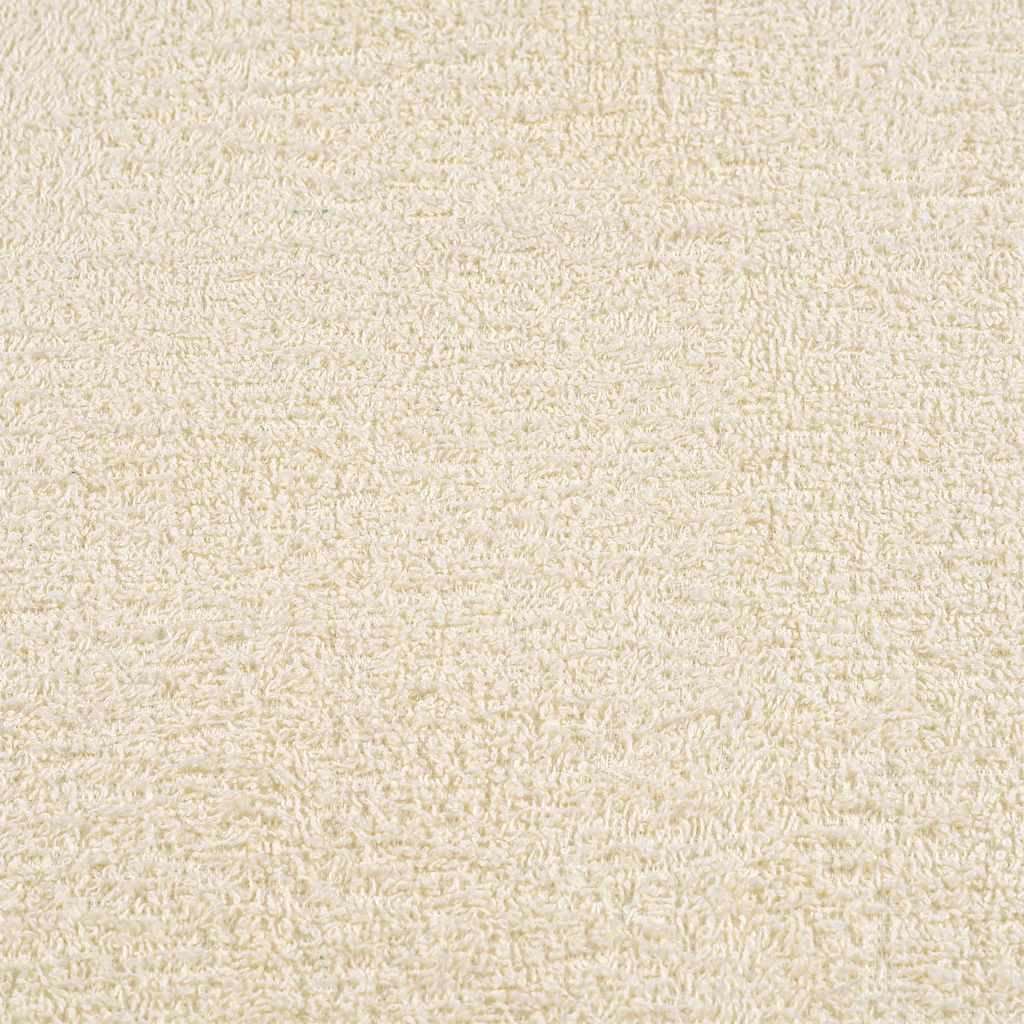 Handdoeken 10 st 100x200 cm 360 g/m² 100% katoen crèmekleurig