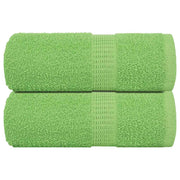 Washandjes 2 st 30x30 cm appelgroen katoen