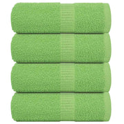 Washandjes 4 st 30x30 cm appelgroen katoen